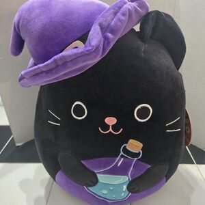 Squishmallows 12 Inch Autumn the Witch Black Cat w/ Potion & Hat Halloween 2025